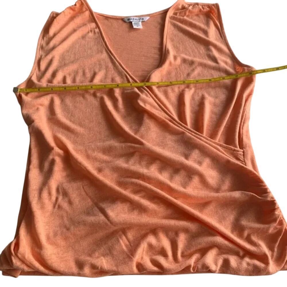 Athleta Women's Breezy Wrap Sleeveless Tank Camisole Top Orange Peach Size M - Picture 9 of 13